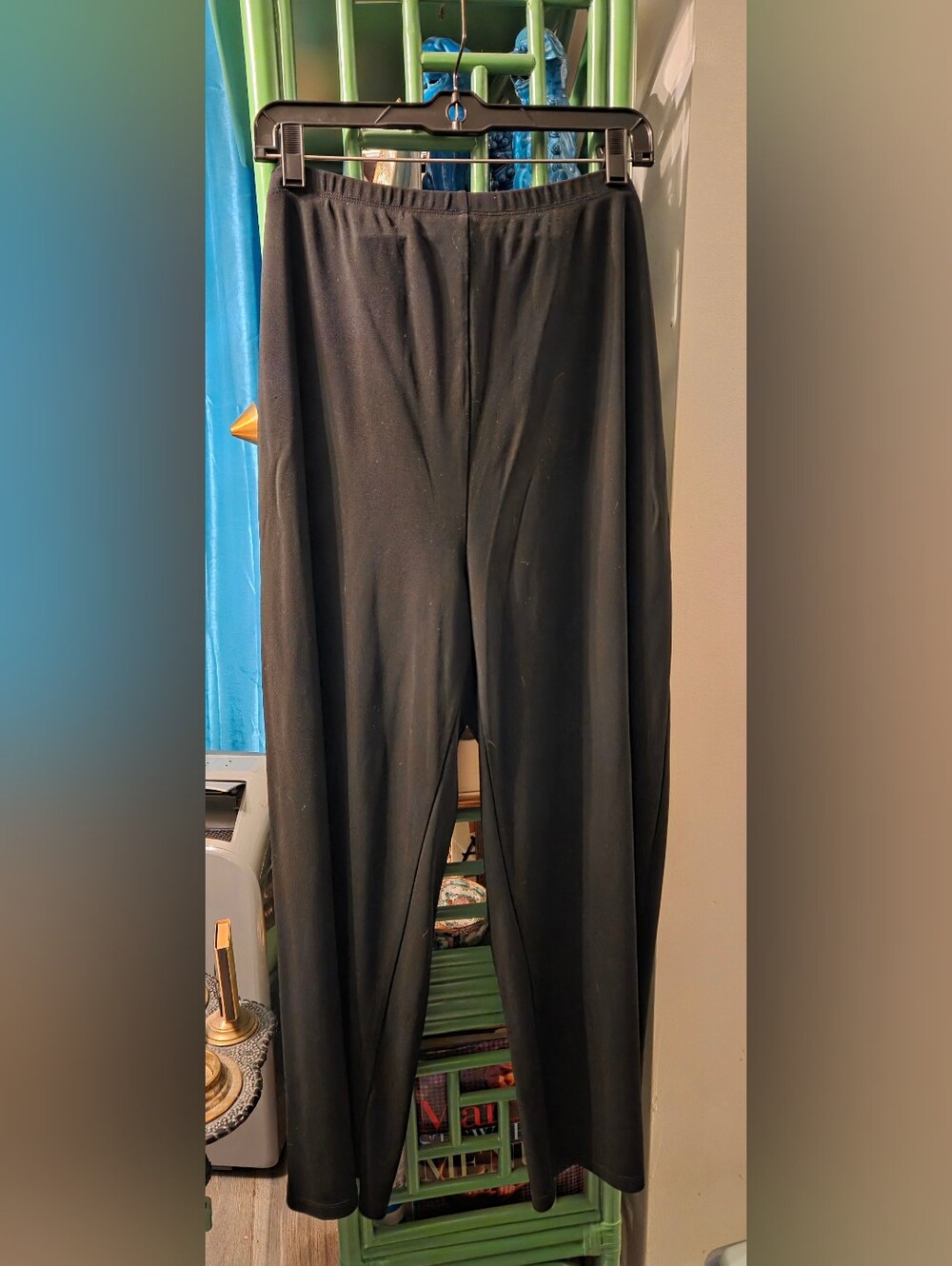 Charter Club Women's Black Stretch Wide Leg Pants